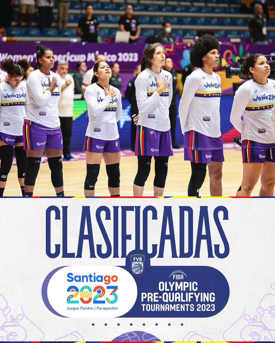 El baloncesto femenino saltará en el tabloncillo de Santiago 2023

Oficialmente el equipo clasificó a los Juegos Panamericanos y a su vez al Torneo de Pre-Clasificación Olímpica 2023.

¡Felicidades, muchachas!

#HechasEnVenezuela #Santiago2023
