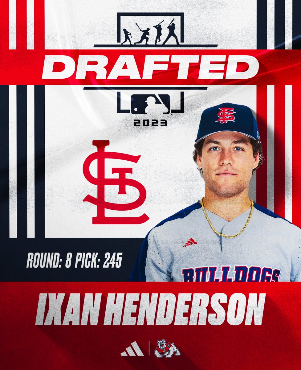 𝐃𝐑𝐀𝐅𝐓𝐄𝐃. 

Ixan Henderson has been drafted by the <a href="/Cardinals/">St. Louis Cardinals</a> with the 245th pick in the <a href="/MLBDraft/">MLB Draft</a> 🔥

#GoDogs ✖️ #Elevate