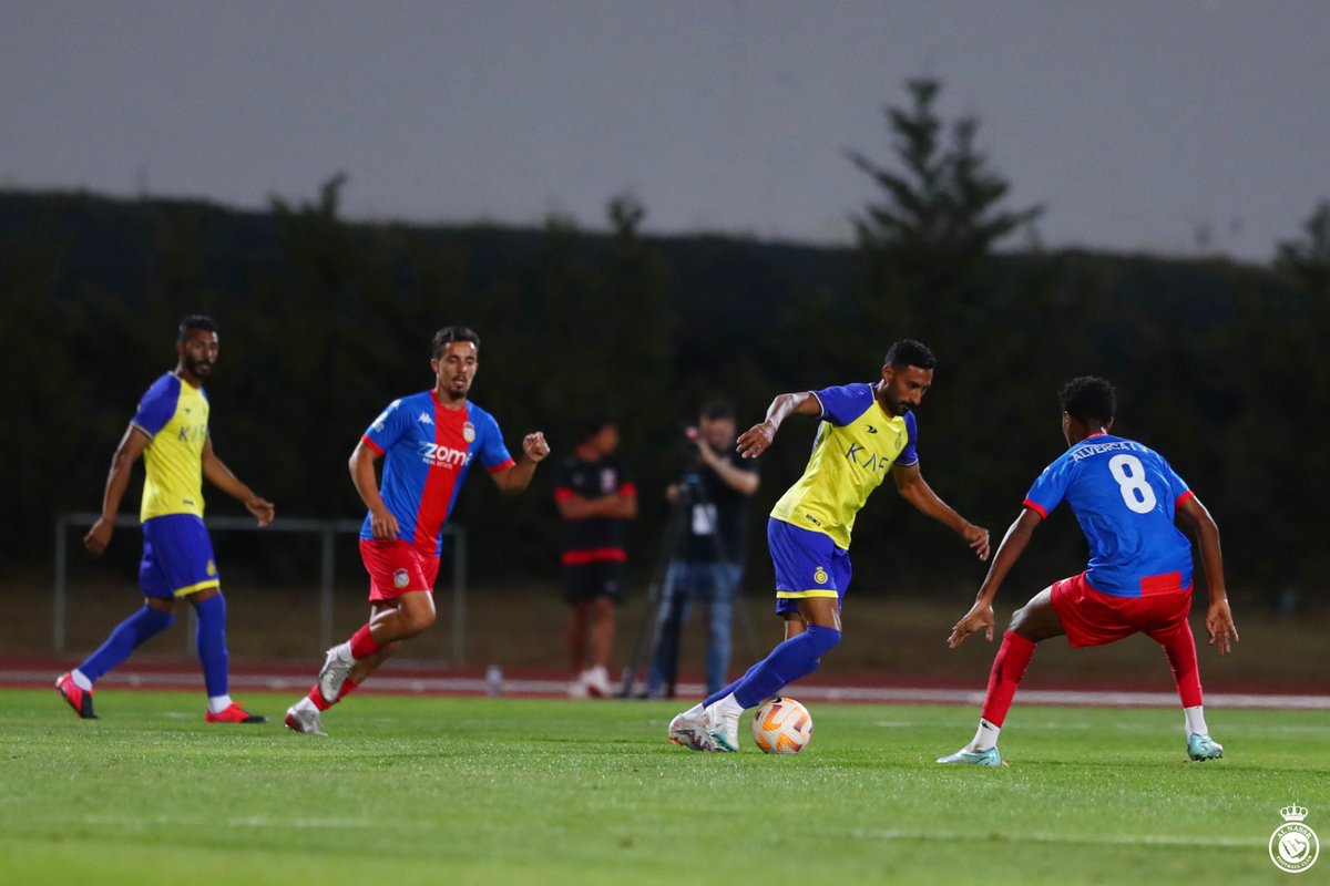 AlNassrFC's tweet photo. #العالمي يختتم أولى ودياته امام الفيركا بمعسكر #النصر_في_البرتغال 💛
بالفـوز بهدفين دون مقابل نجح بتسجيلها عبدالفتاح ادم واندرسون تاليسكا 👏 https://t.co/F6VC5LybPN