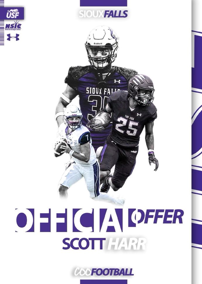 scott harr (@scottharr05) on Twitter photo After a great conversation with <a href="/CoachCapitani/">Spencer Capitani</a> I am extremely blessed to receive an offer from the University of Sioux Falls! After a great conversation with <a href="/CoachCapitani/">Spencer Capitani</a> I am extremely blessed to receive an offer from the University of Sioux Falls!