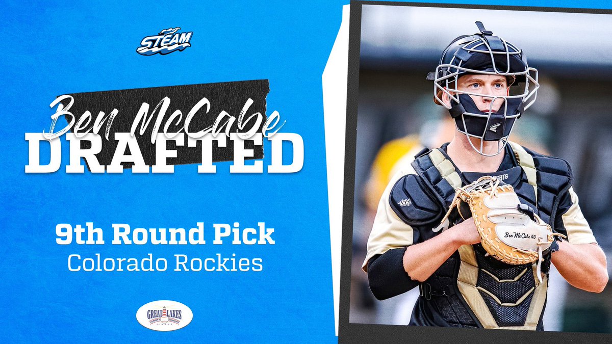 CincinnatiSteam's tweet photo. 🚨 DRAFTED 🚨

Former #Steammate Ben McCabe has been drafted in the 9th Round by the #Rockies! 

Ben was apart of the 2019 Steam squad! 

Congrats Ben! 

#GoSteam #FullSteamAhead23 https://t.co/8vqVXnGv32