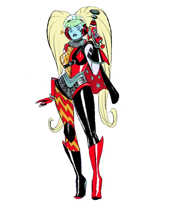 Updated. #HarleyQuinn #dccomics #characterdesign 