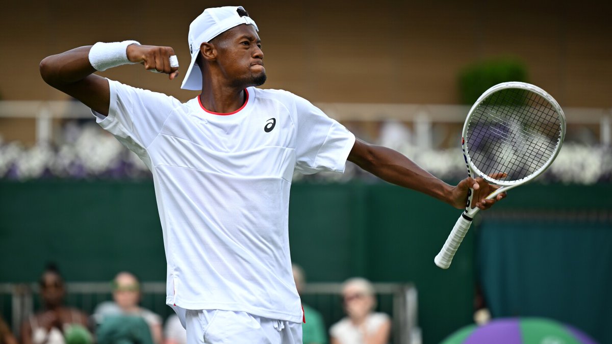 Shoutout to Atlanta's own Christopher Eubanks, he's the only remaining American left in the Wimbledon.

Chris graduated from Georgia Tech and will play again on Wednesday. 🔥