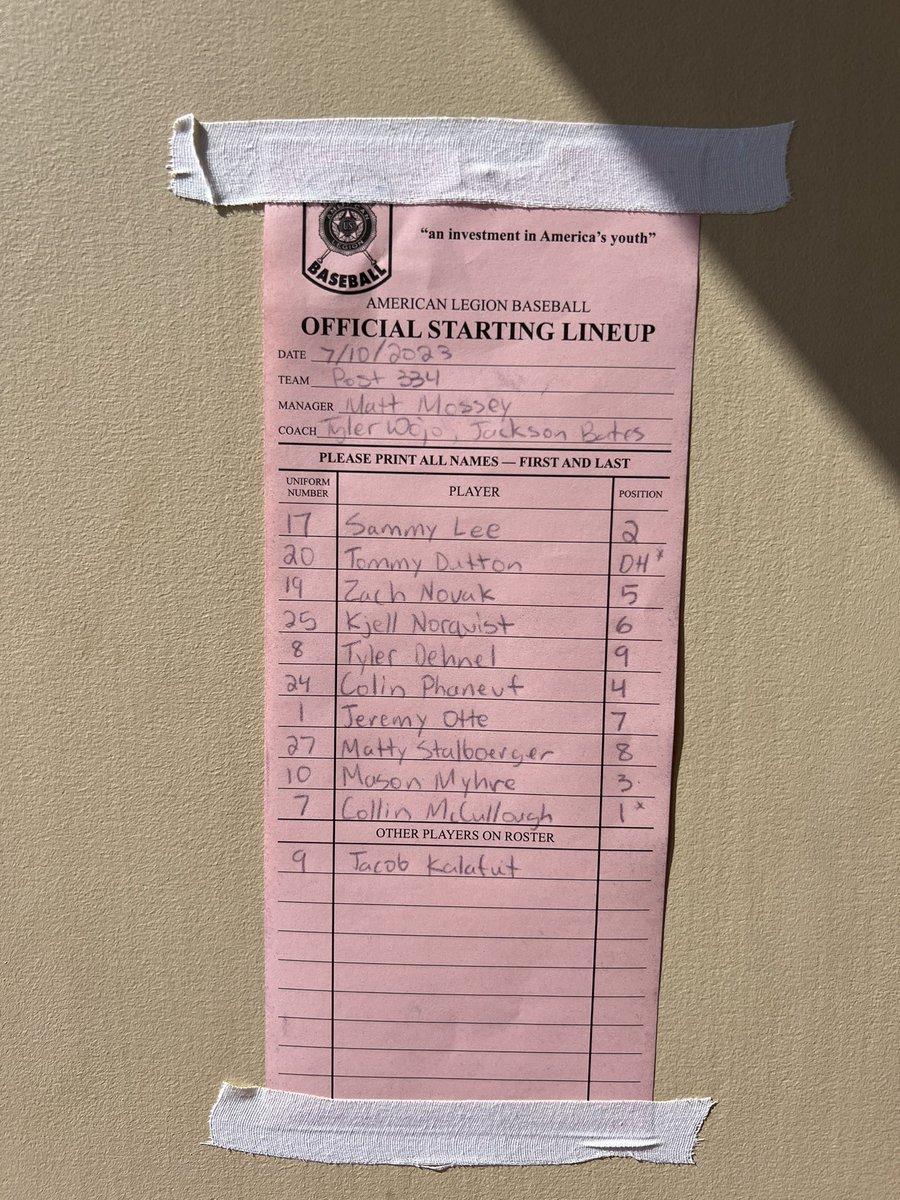 Post334Baseball's tweet image. Game day at Brooklyn Park. McCullough gets the start on the mound #reds