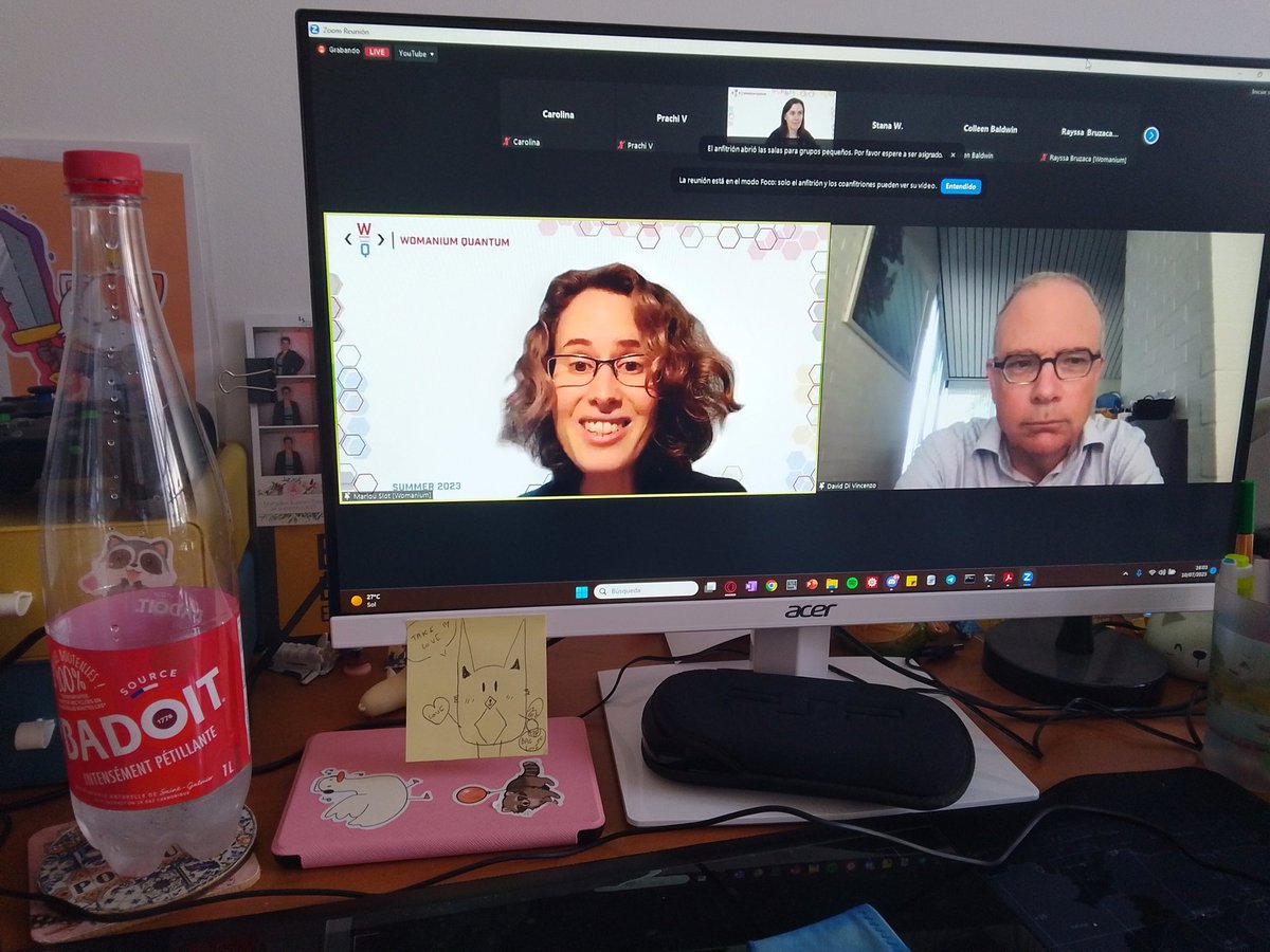 LinaRonrono's tweet photo. Second week of #womanium quantum program 💪 https://t.co/W04y4BD8WV