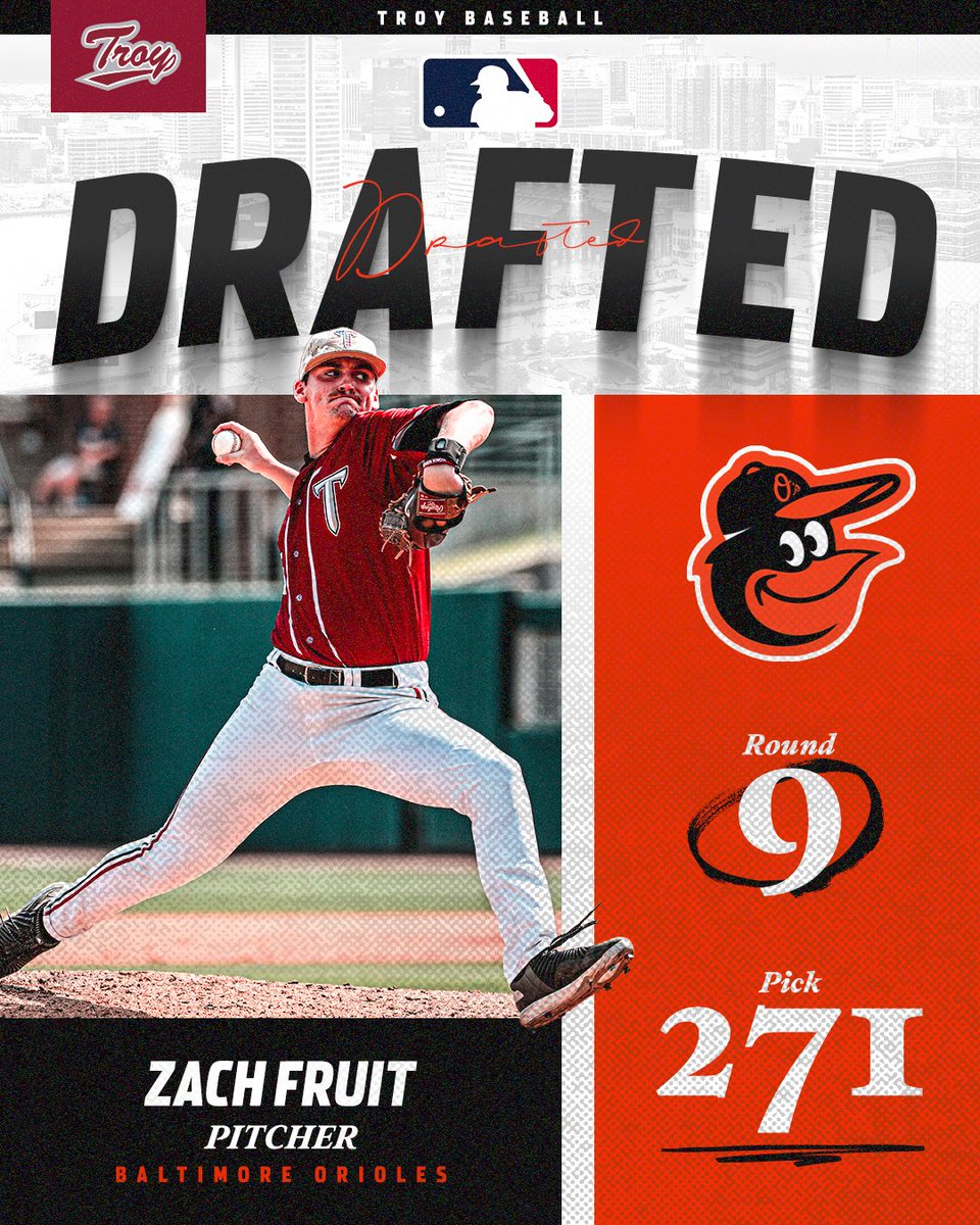 Things we love to see!! 

Zach Fruit to the <a href="/Orioles/">Baltimore Orioles</a> in the 9th round of the <a href="/MLB/">MLB</a> Draft. 

#BoysOfTroy🛡️| #OneTROY⚔️⚾️