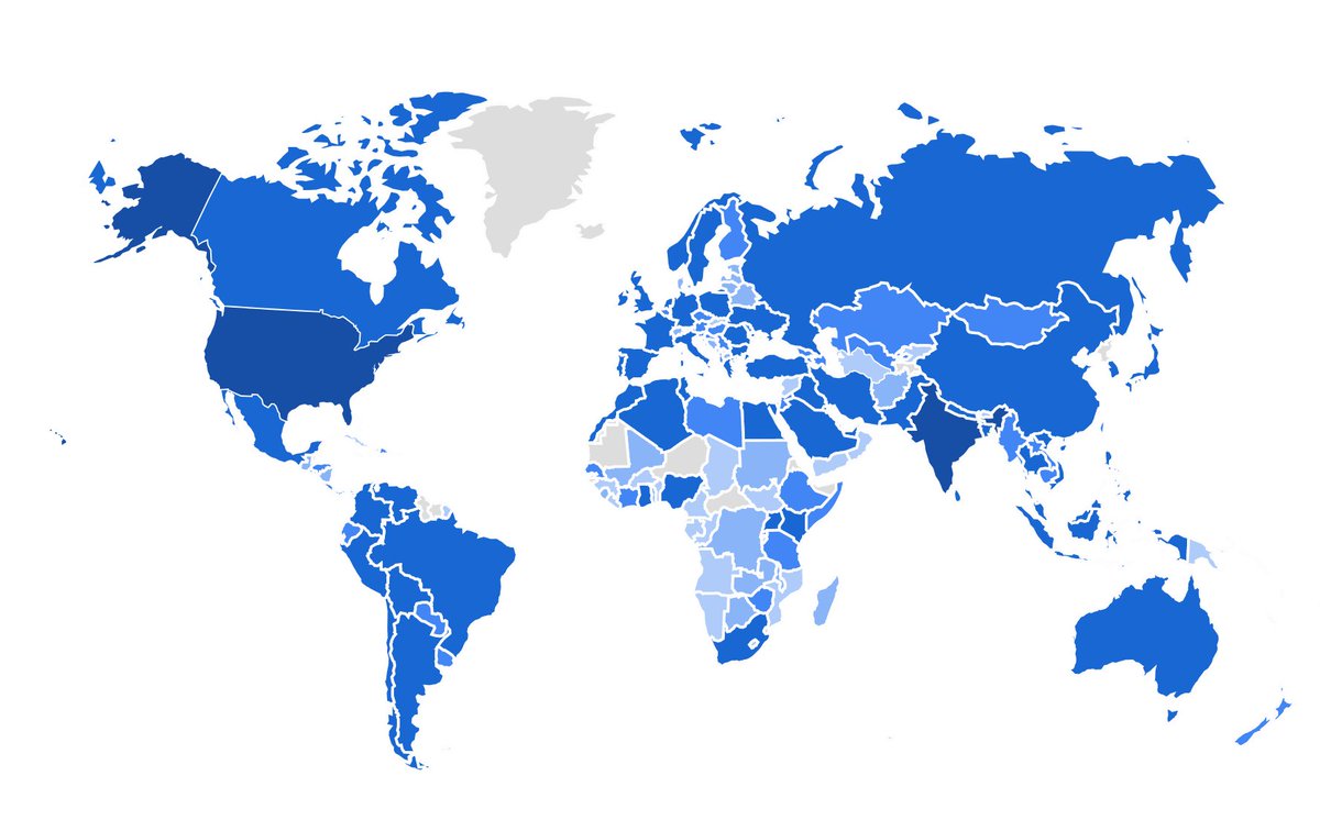 🥳WOW! That's amazing! 

We have users in almost every country in the world 🌎🌍🌏

Visit tangra.link/spaces to claim your space

#VR #Metaverse