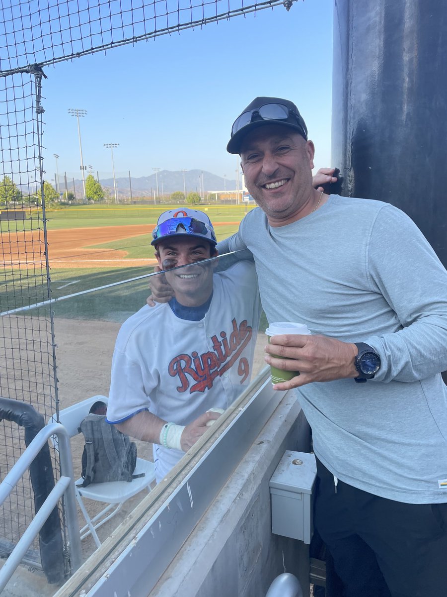 Love any opportunity to go see my guys play summer ball! ⁦@nick_upstill⁩ doing his thing for the ⁦@ocriptide⁩ and getting ready for his grad years with ⁦@PeppBaseball⁩ #ChompCity