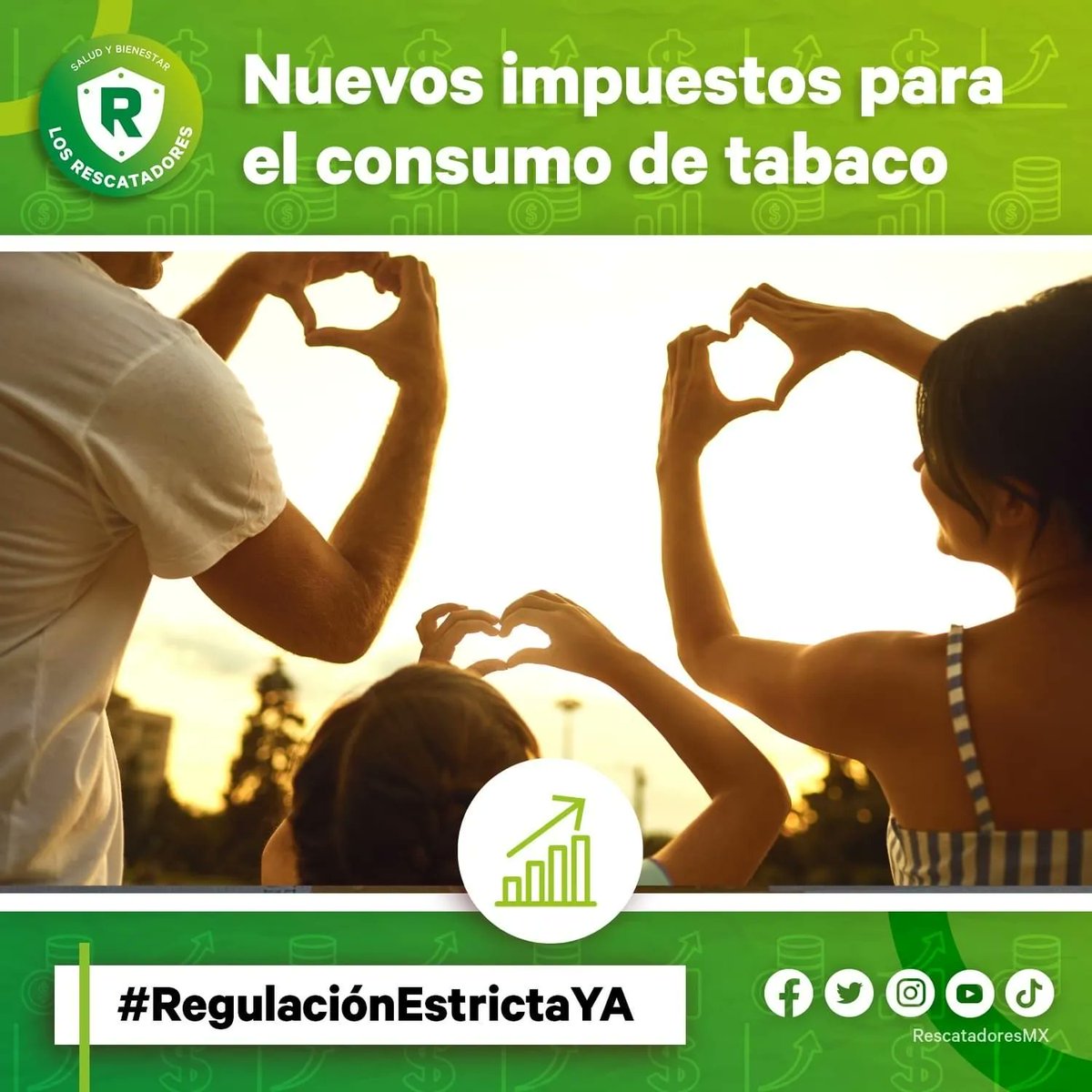 💡Sabías que aumentar el impuesto al tabaco ha demostrado ser una medida efectiva para reducir el consumo? Al tomar esta acción, protegemos a nuestras familias y jóvenes de los riesgos. ¡Elevemos el impuesto al tabaco y construyamos un México que apuesta por la salud! 🚭🔝