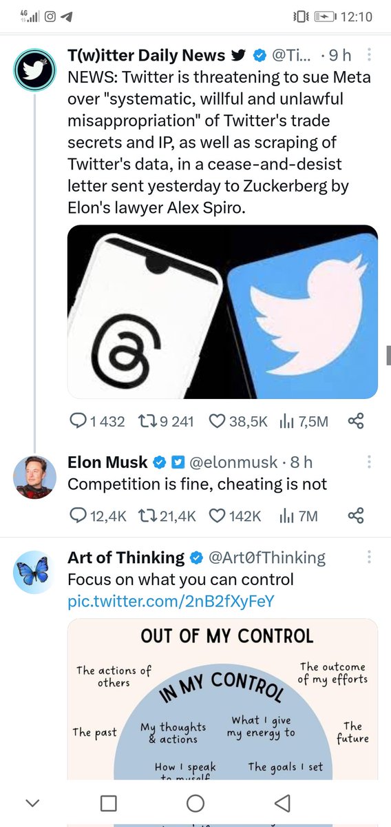 2poinkid's tweet photo. Let's not panic my friends even if TRHREADS comes to ruin things I hope its has nothing to do with Twitter, what we recent on Twitter there is no media that will give it to us.
So let's be clear https://t.co/PE9wzgtpIX