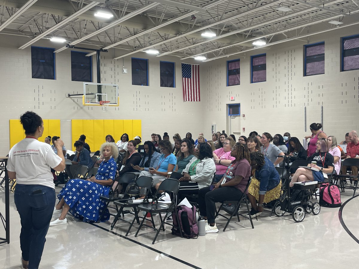 washuisp's tweet photo. STEMcapable? Yes, please! ISP welcomed 11th Cohort of #teachers to kick off STEM TQ, a year-long, immersive #STEM learning experience that started today at Pershing Elementary @UCitySchools! 60+ teachers, 14+ schools/districts. @STEMpactSTL #STEMpact #InSTLforSTL https://t.co/j8nmPzMmID
