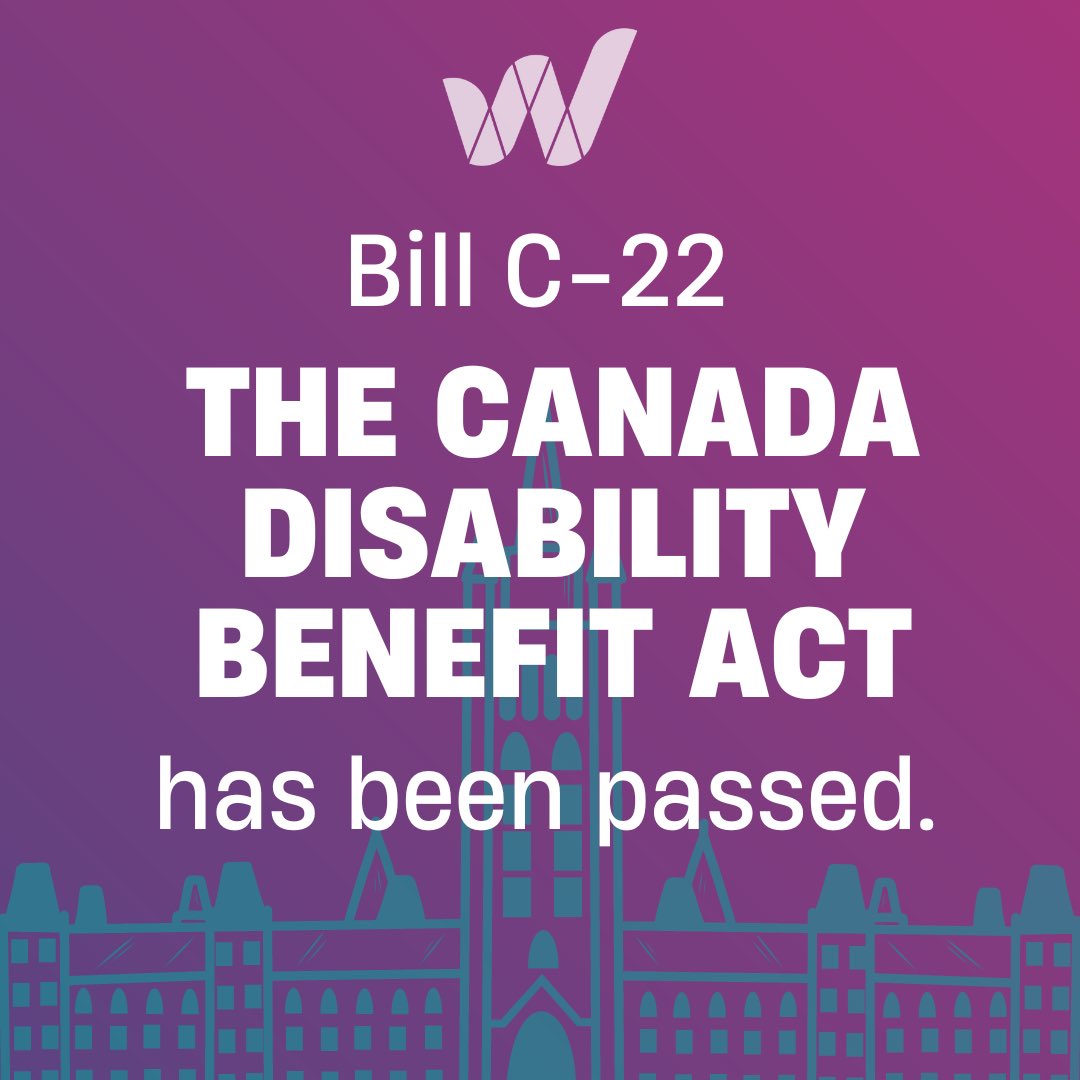 This #DisabilityPrideMonth, we celebrate the passing of Bill C-22, the Canada Disability Benefit Act. This federal financial support is a huge win for disabled Canadians, who are twice as likely to live in poverty as their peers without disabilities. #yegwomen