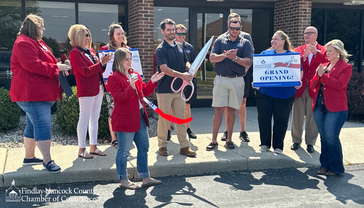 Continuing to catch up on June ribbon cuttings, we were on hand with the Chamber Ambassadors for the official grand opening of Flag City Roofing on Broad Avenue back on June 9. DJ and his crew were great, and excited to serve the Findlay and Hancock County area!