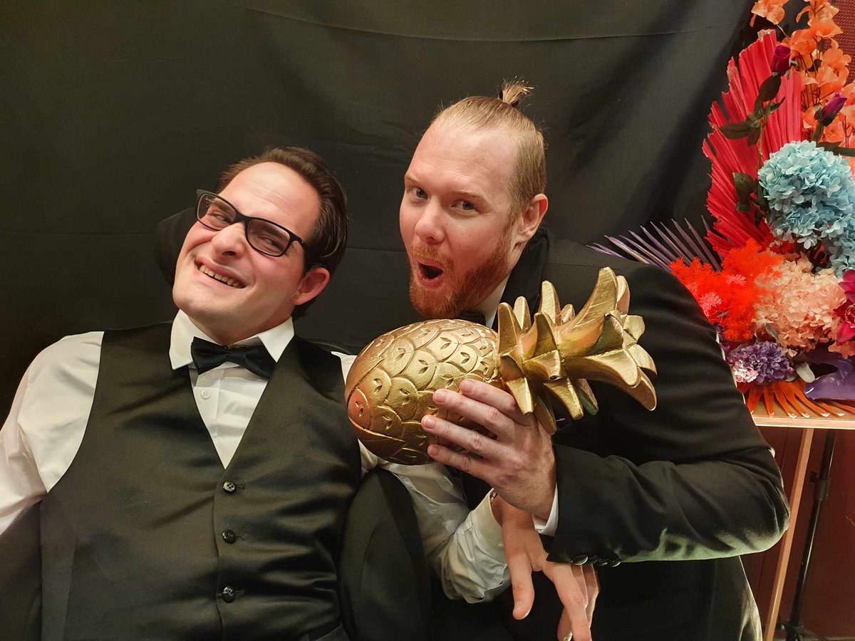 SeanHowells6's tweet image. Was lucky enough to hang out with the brilliant Joseph Popov at the Hunter Diversity &amp;amp; Inclusion Collective Golden Pineapples recently.

He was nominated for an award that night and was kind enough to take a moment for some silly photos with me 🤪