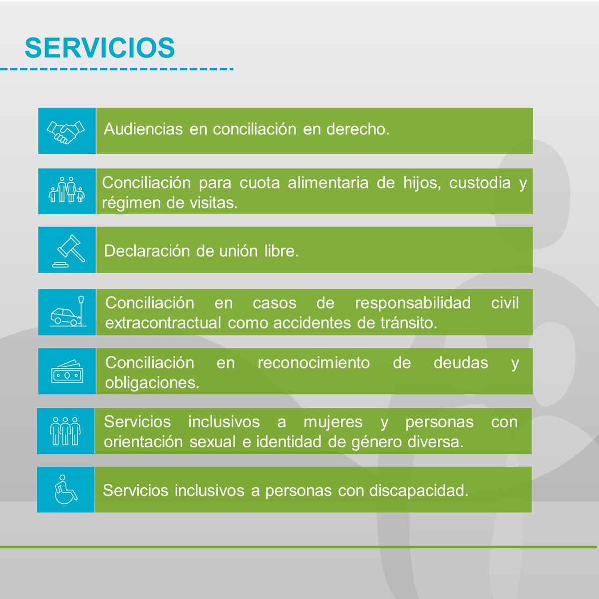 Monteriaucc's tweet photo. A través de la facultad de Derecho y el Centro de Conciliación ofrecemos los servicios de conciliación, como mecanismo alterno de resolución de conflictos promoviendo la cultura de la paz en la comunidad. Los servicios se brindan de forma gratuita.
#ADNSolidario https://t.co/zCSsgFDH7E