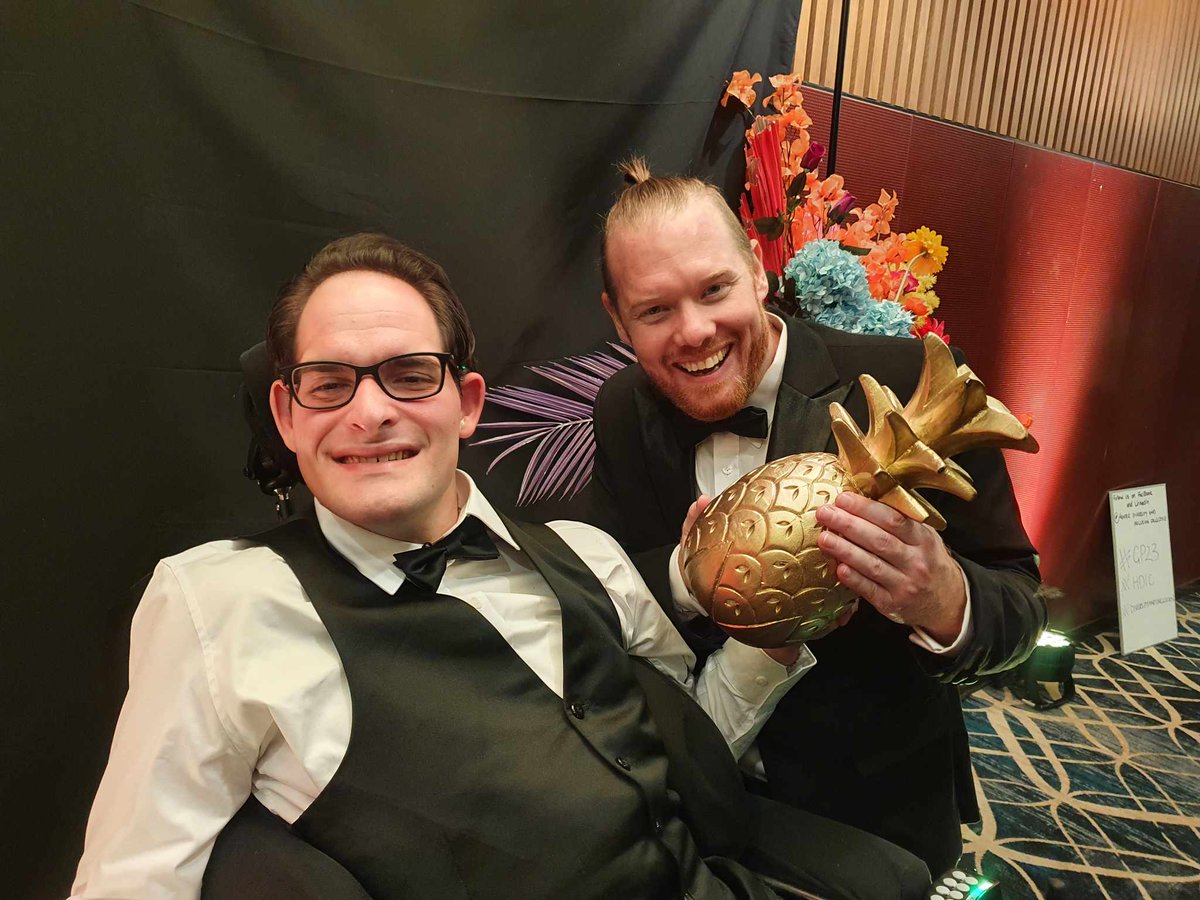 SeanHowells6's tweet image. Was lucky enough to hang out with the brilliant Joseph Popov at the Hunter Diversity &amp;amp; Inclusion Collective Golden Pineapples recently.

He was nominated for an award that night and was kind enough to take a moment for some silly photos with me 🤪