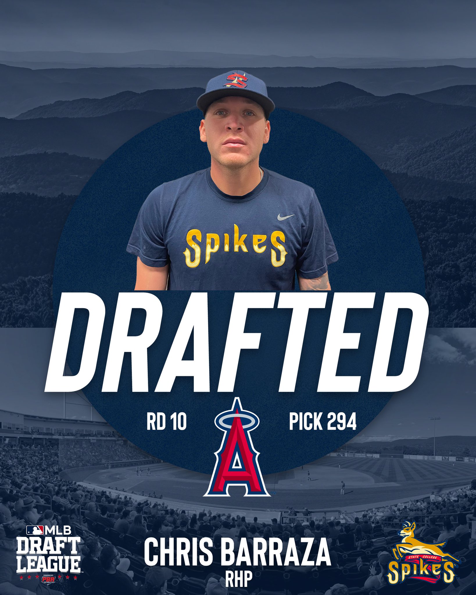 MLB Draft League on Twitter "Chris Barraza ️ Angels Congratulations