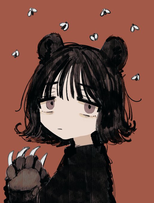 「bear ears black hair」 illustration images(Latest)｜2pages
