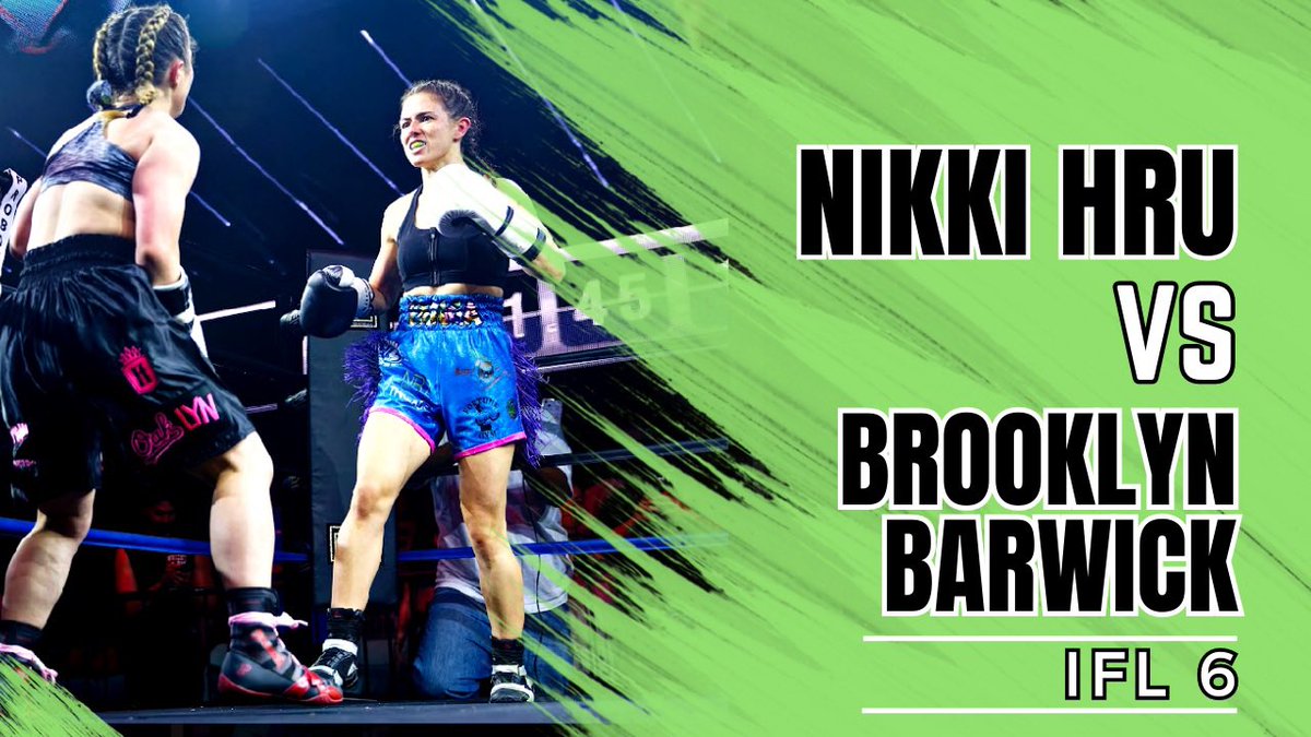 Watch FULL fight between #nikkihru and #brooklynbarwick on YouTube! ⬇️

youtu.be/a7ra_j5aIbU

#influencerfightleague #ifl #ifl6 #worldscollide #combatsportsentertainment #boxing #influencerboxing #sports #hruvsbarwick