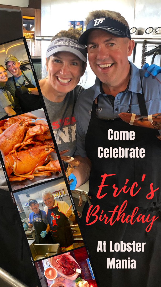 Boardwalkpib's tweet photo. Come CELEBRATE Eric’s Birthday at LOBSTER 🦞 MANIA! Let’s see how many of you wish him the best birthday as he prepares your 1 lb. Lobster &amp; you will also receive a bowl of our Lobster Bisque for the same price as 2022! See you all Wednesday from 5-8!  #pib #putinbay #lakeerie https://t.co/CBA7McLgpG
