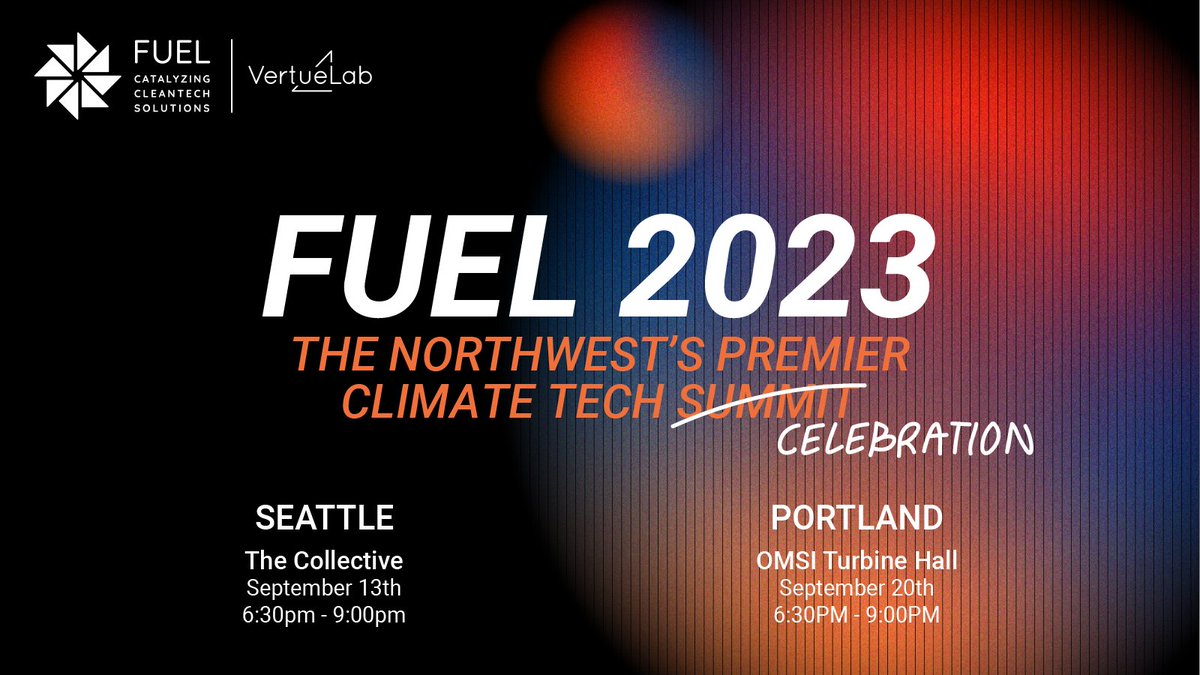 For 14 years, <a href="/vertuelab/">VertueLab</a> has brought together a community of future-focused leaders, innovators, entrepreneurs, and investors at an annual summit to fund, fuel, and catalyze solutions for climate change in the Northwest. You can buy tickets here bit.ly/3NOnJkR