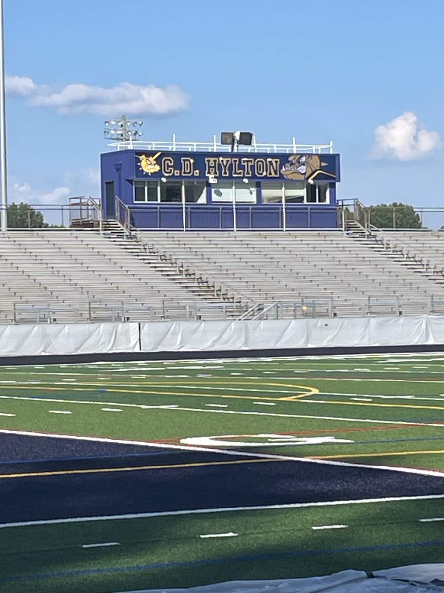 Hylton HS Athletics (@hyltonathletics) on Twitter photo The Hylton HS stadium is still in the process of getting renovated. Here’s some pictures of the new track being installed and the updated press box. <a href="/HyltonBulldogs/">C. D. Hylton Bulldogs</a> <a href="/hyltonsca/">Hylton SCA</a> <a href="/Hyltoncares/">Hylton Counseling</a> <a href="/Hylton_Football/">C.D.Hylton HS Football</a> The Hylton HS stadium is still in the process of getting renovated. Here’s some pictures of the new track being installed and the updated press box. <a href="/HyltonBulldogs/">C. D. Hylton Bulldogs</a> <a href="/hyltonsca/">Hylton SCA</a> <a href="/Hyltoncares/">Hylton Counseling</a> <a href="/Hylton_Football/">C.D.Hylton HS Football</a>