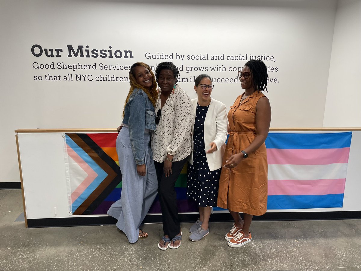 Introducing @GoodShepherdNYC #Government and #Community Relations team - R to L- Ricardine V. the #Bronx Community Relations Manager, @DignaLayne #Brooklyn Community Relations Manager, @AnnieEMinguez Vice President & @Nickesha_GSS Policy and Advocacy Manager #AdvocatesintheCity