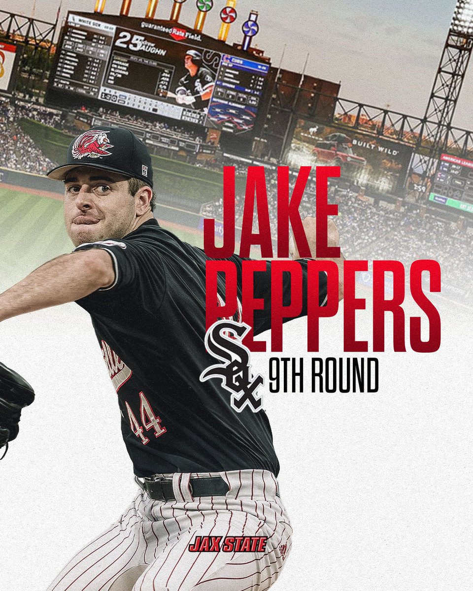 Jax State Baseball (@jaxstatebb) on Twitter photo From Jacksonville to the Windy City! <a href="/jakepeppers/">Jake Peppers</a> selected by the <a href="/whitesox/">Chicago White Sox</a> in the <a href="/MLB/">MLB</a> Draft!
🔗t.ly/FhUzP From Jacksonville to the Windy City! <a href="/jakepeppers/">Jake Peppers</a> selected by the <a href="/whitesox/">Chicago White Sox</a> in the <a href="/MLB/">MLB</a> Draft!
🔗t.ly/FhUzP