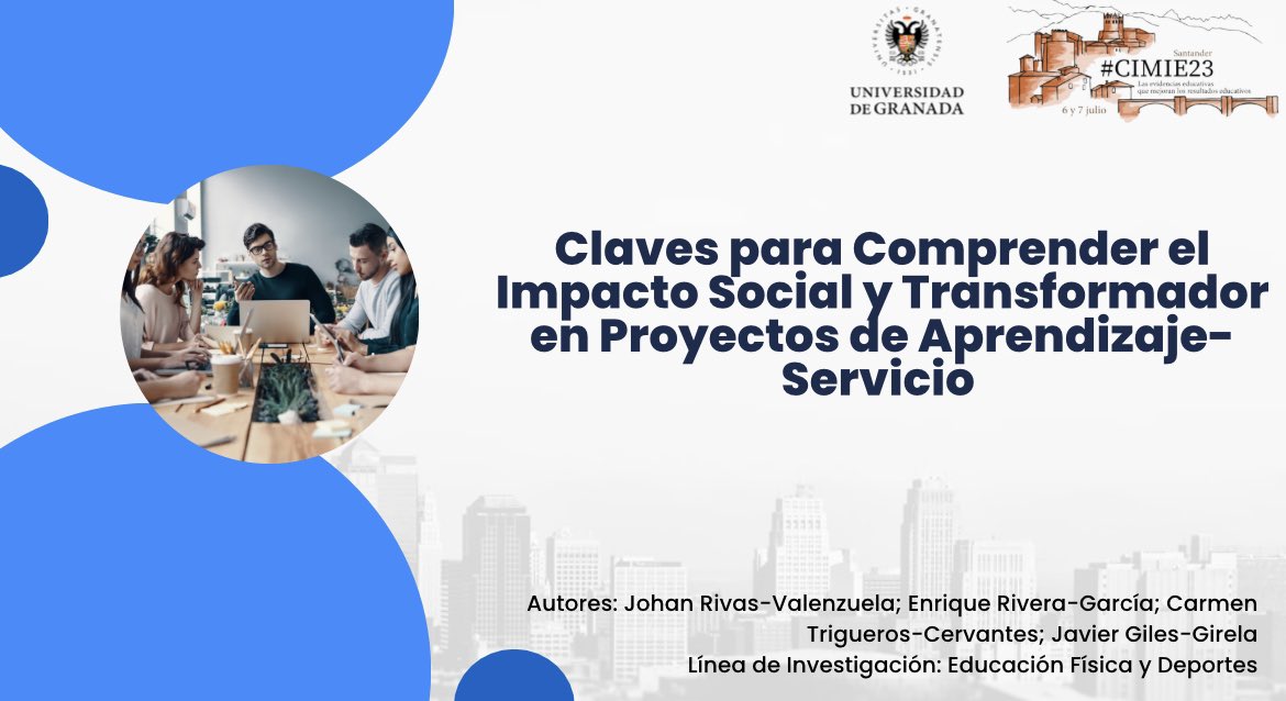 JohanMatiasR's tweet photo. Que semana pasó en la @unican ! Tuve la oportunidad de compartir y debatir acerca de las claves para evaluar el impacto social y transformador que tiene el ApS en docentes universitarios #CIMIE2023 @WERA_EdResearch 📚👨🏼‍💻. https://t.co/RLUL1o3CBN