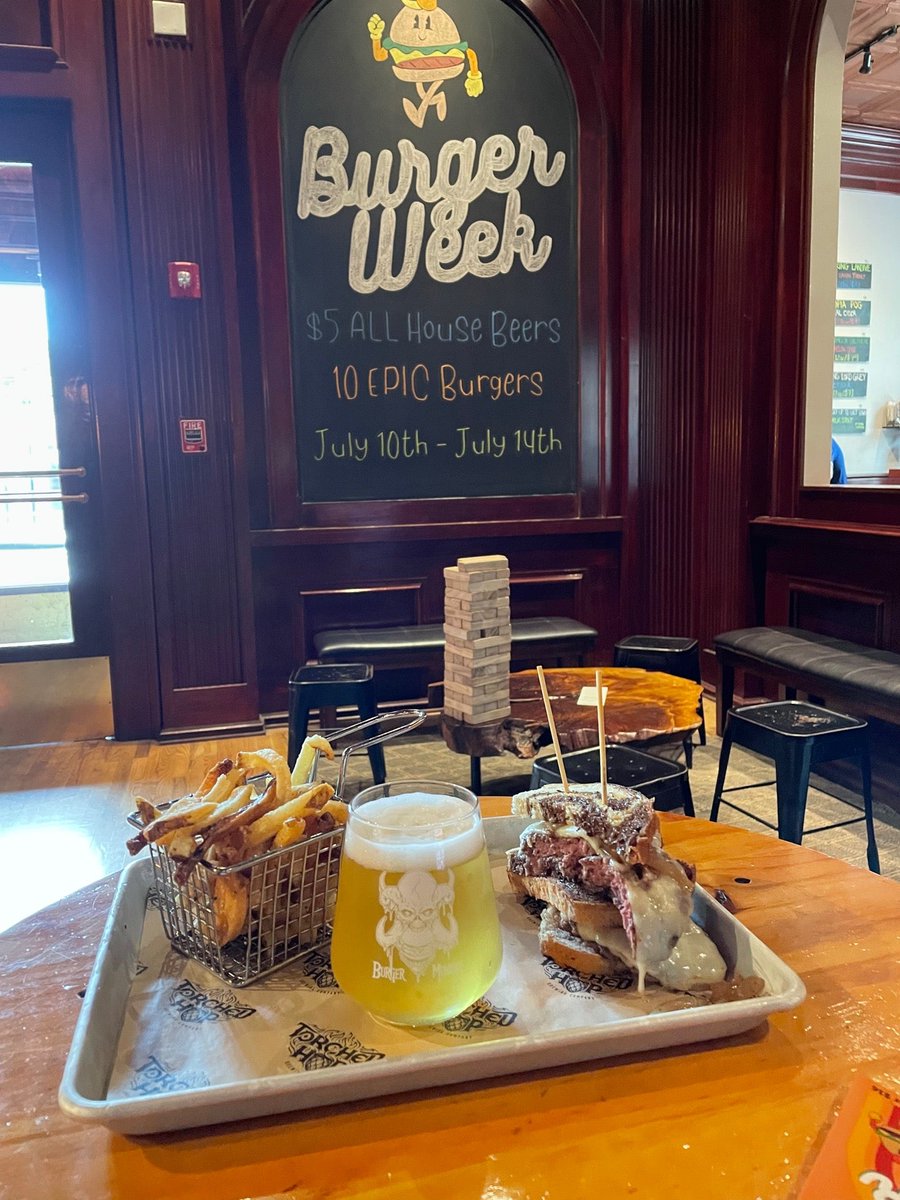 Burger Week! (at @Torched_Hop Brewing Company in Atlanta, GA) swarmapp.com/c/bLGiyVCSt1d
