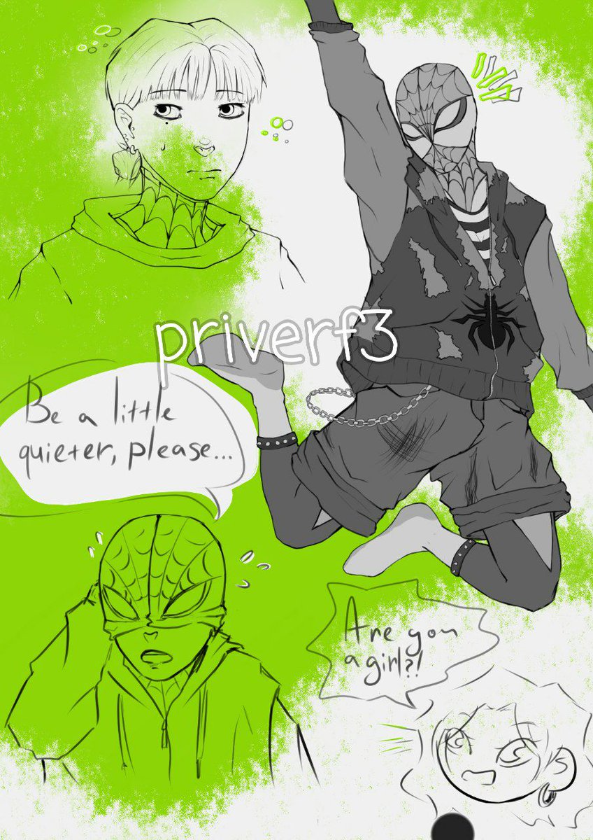 priverF3's tweet photo. I haven't painted this art yet, but I plan to do so. I hope that soon..

#арт #art #spiderverse #spiderman #気になってる人が男じゃなかった #theguyshelikeswasntaguyatall #tgslwagaa #пкенвнп https://t.co/sNRlGO7Blh