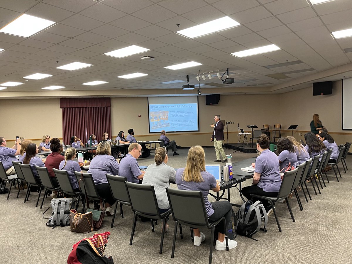 HammondsCraig's tweet photo. Great first day for @UMHB_COE EdD Cohort 17 included meetings with @UMHB President Dr Randy O”Rear, TX House Public Education Committee Chair Rep Brad Buckley, ESC Region 12 Executive Director Dr Jerry Maze, and TEA Commissioner Mike Morath. #UMHBCOE https://t.co/lrtOCGTDMU