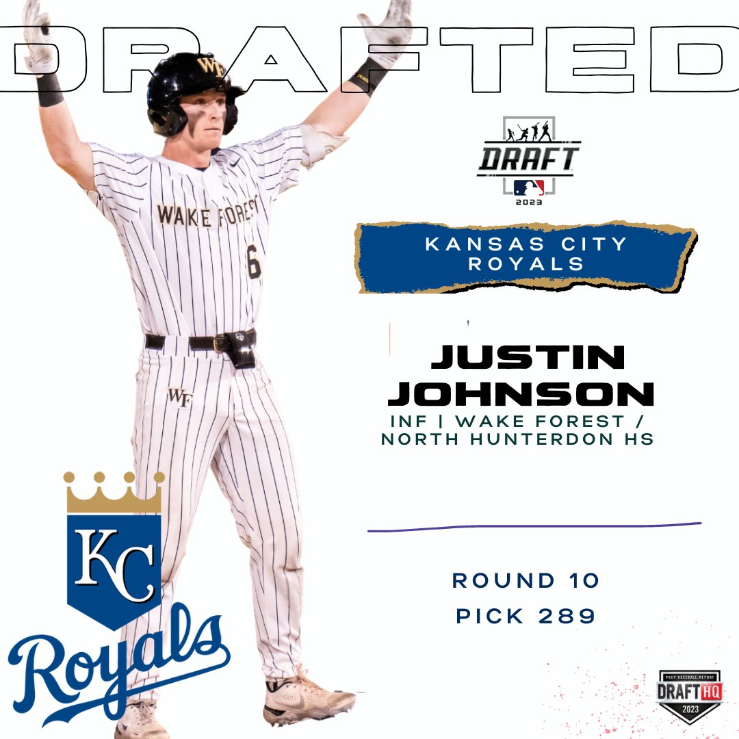 Prep Baseball New Jersey (@prepbaseballnj) on Twitter photo 𝐉𝐉 ➡️ 𝐊𝐚𝐧𝐬𝐚𝐬 𝐂𝐢𝐭𝐲
North Hunterdon's 2018 grad Justin Johnson (Wake Forest) was selected by the Kansas City Royals in the 10th round, pick 289.
<a href="/NHLionsBaseball/">North Hunterdon Lions Baseball</a> 𝐉𝐉 ➡️ 𝐊𝐚𝐧𝐬𝐚𝐬 𝐂𝐢𝐭𝐲
North Hunterdon's 2018 grad Justin Johnson (Wake Forest) was selected by the Kansas City Royals in the 10th round, pick 289.
<a href="/NHLionsBaseball/">North Hunterdon Lions Baseball</a>