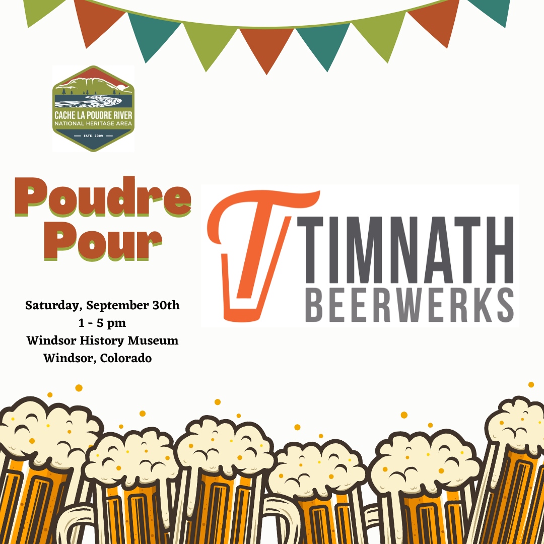 More brews! @TimnathBeerWerks will be joining us for a fun filled day🥳

The Poudre Pour is a cultural celebration of the river corridor featuring local craft beer tastings, live music from local bands, food trucks, &amp; educational exhibits for all!⁠
⁠
eventbrite.com/e/612404557517