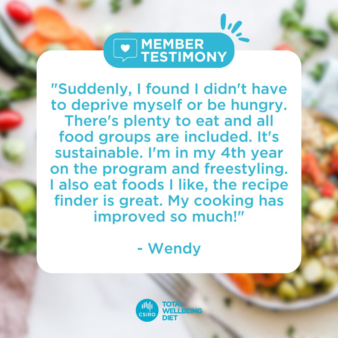 Hear it from our member, Wendy 🙌🤩 

Join Australia's no. 1 rated diet today by clicking here 👉 bit.ly/3NHQBLg