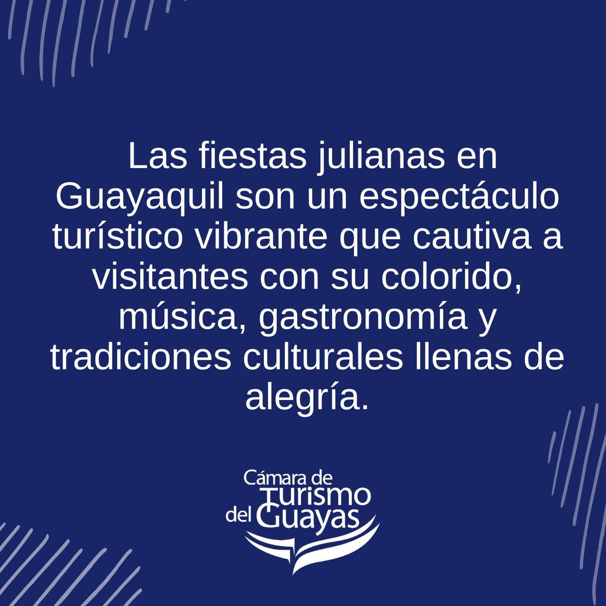 edjordanm's tweet photo. Festeja a la Perla del Pacifico en sus #Fiestas #Julianas de Fundación #UnRumboNuevoEnElTurismo #ExploraGuayas #YoVendoGuayaquil https://t.co/0vmlgcYoFg