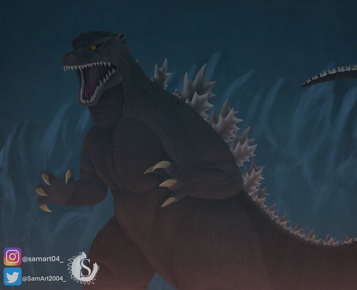 SamDrawsMonster's tweet photo. Final Wars Godzilla
#ゴジラ #gojira #godzilla #godzilla2004 #godzillafinalwars #finalwarsgodzilla #toho #art #digitalart #procreateart #illustraion #kaiju #daikaiju https://t.co/L0UvMpqcNn