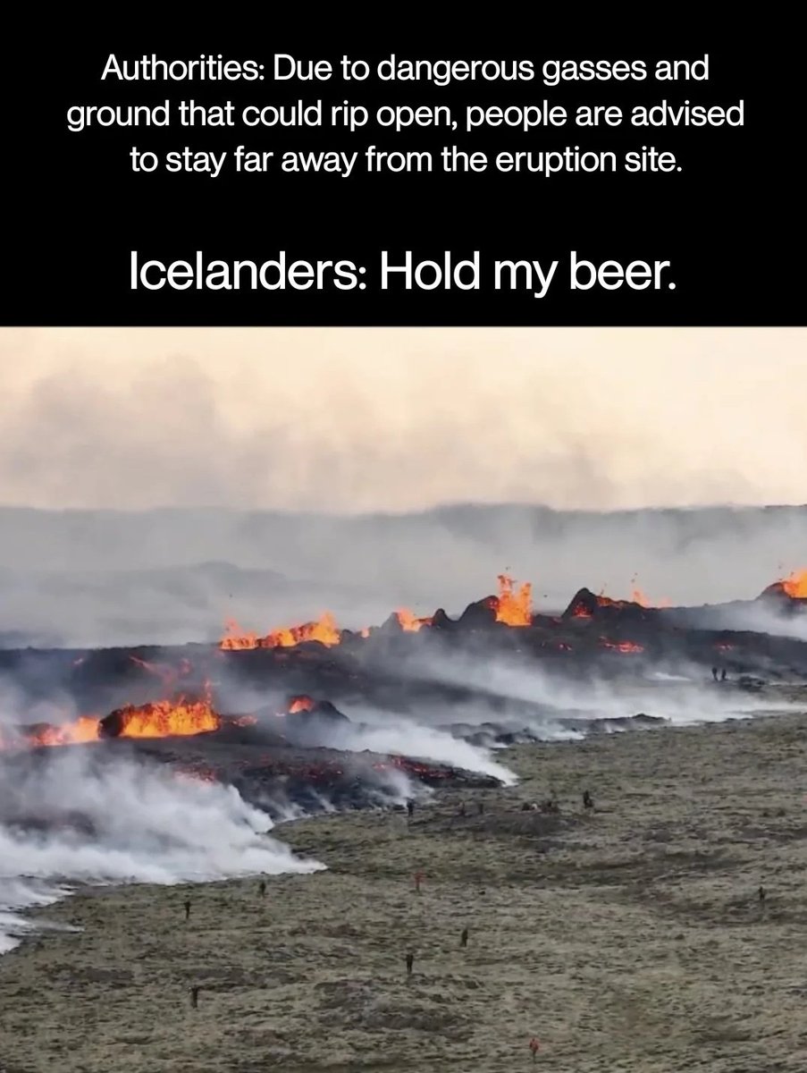 When will we learn... 🤦‍♀️
#eruption #Iceland