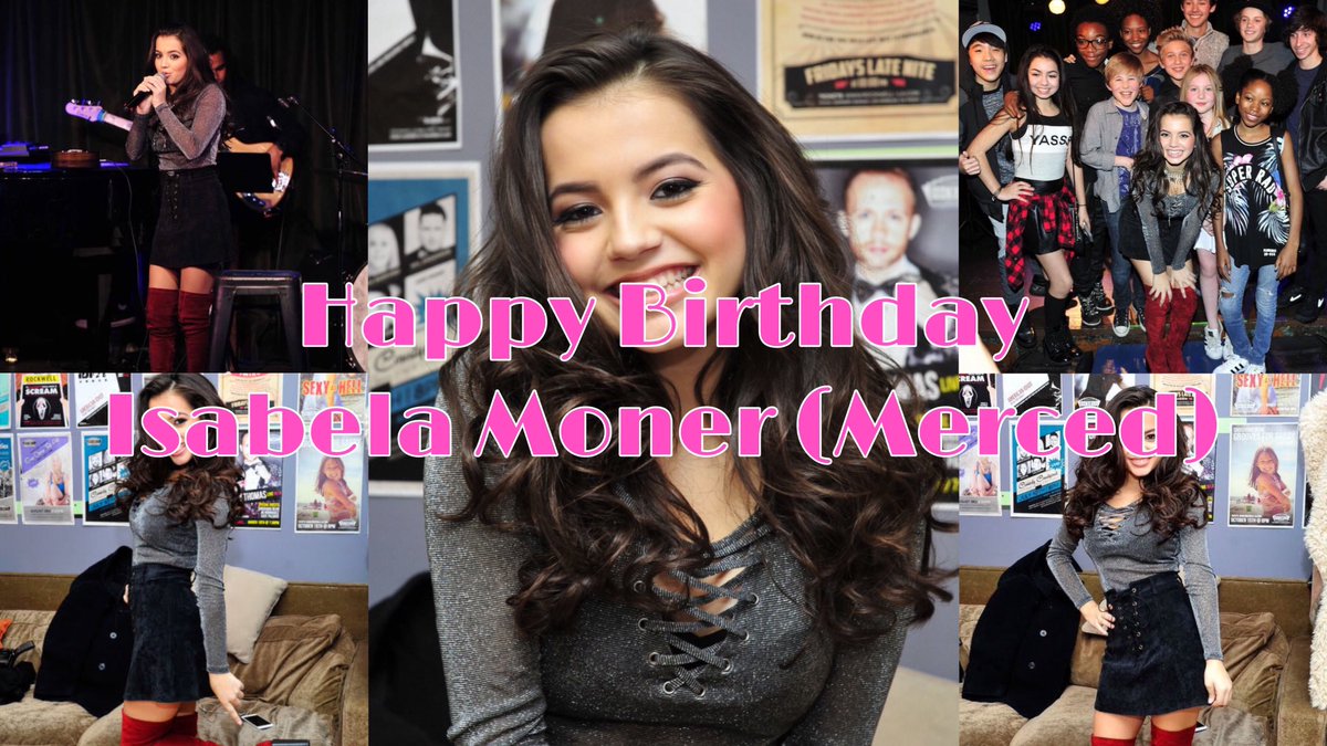 Happy Birthday to the most lovely Actresses and Singer in many media especially from the Nickelodeon Media known as Isabela Moner (Merced).
#IsabelaMoner #IsabelaMerced https://t.co/nWroIEROXt