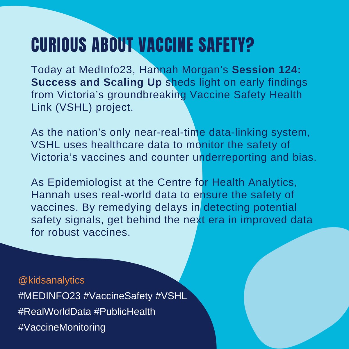 #MEDINFO23 #VaccineSafety #VSHL #realworlddata #publichealth #vaccineresearch <a href="/Epi_Hannah/">Hannah Morgan</a>
