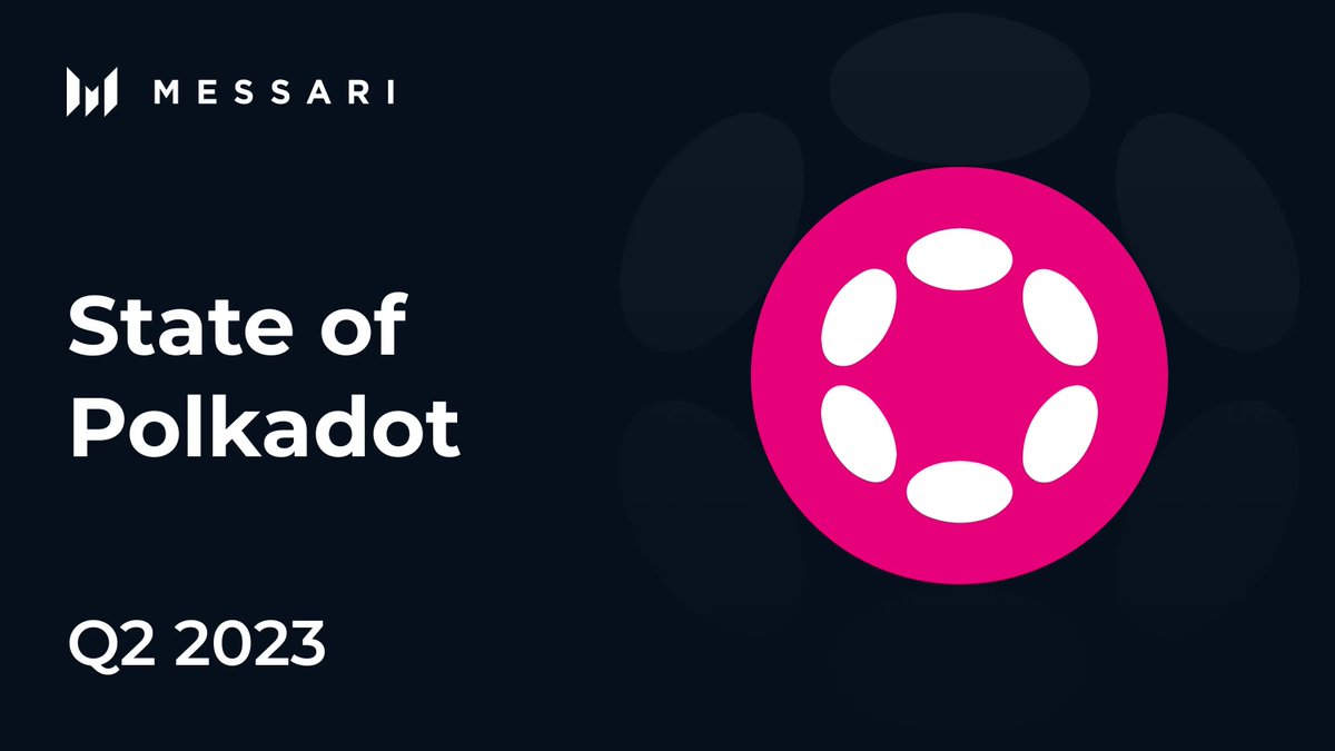 1/ How did <a href="/Polkadot/">Polkadot</a> perform in Q2 of 2023?

Polkadot's second quarter was marked by significant progress as it advanced along its roadmap, with the launches of OpenGov and XCM V3. DOT bonds surged to parachain slot auction leases.

<a href="/nickgarcia/"></a> dives into highlights below. 🧵