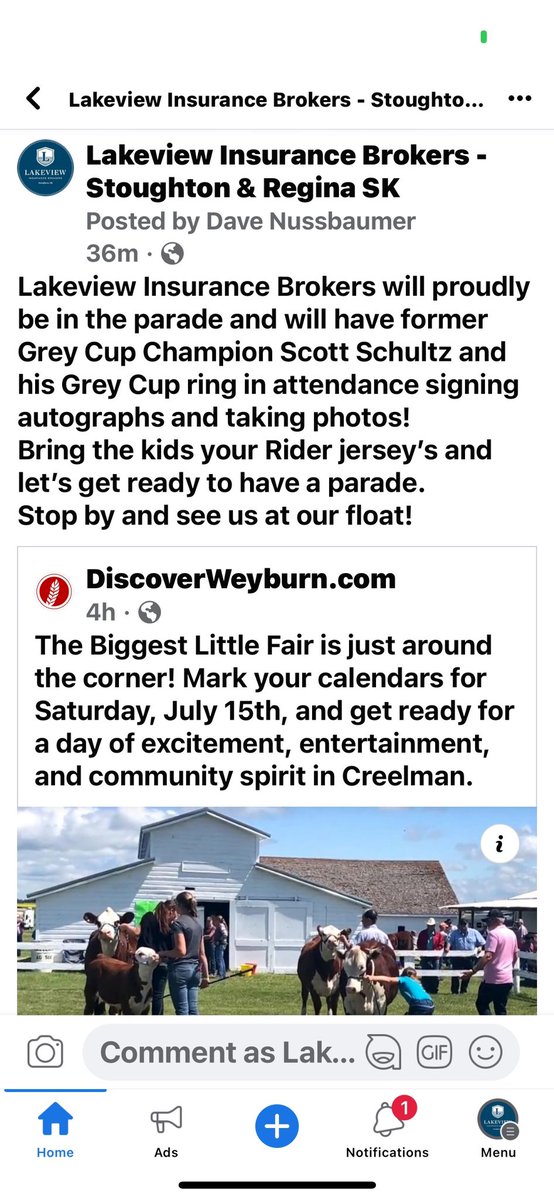 scottschultz96's tweet photo. ๐ฃ๐ข Thrilled to represent at #Creelman as a local owner and partner of Lakeview Insurance Brokers #SouthSK #SouthSK ๐ค๐ณ Can't wait to connect with our wonderful community and meet each and every one of you! See you soon! ๐๐ก #CommunityEngagement https://t.co/j4YKjhmGqf