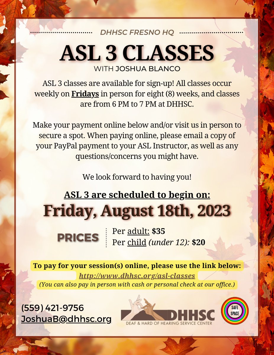 DHHSCtweets's tweet image. *NEW ASL CLASSES 1 TO 3 COMING SOON!*
Full message: instagram.com/p/CuiLwcEgdyR/…
Don't miss this opportunity - see you then!
#DHHSC #ASLClasses #ASL #AmericanSignLanguage #Learning #Skill