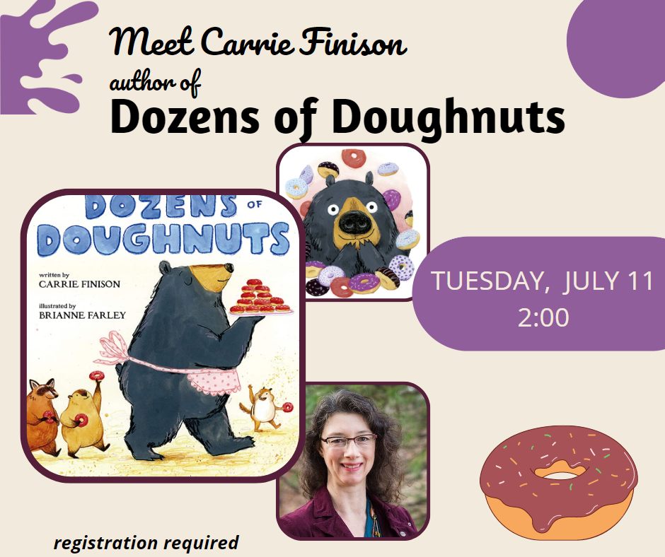 I'm looking forward to visiting the Littleton, Mass, public library tomorrow, reading Dozens of Doughnuts and doing a doughnut craft with kids! Join me at 2pm! @ReubenHoar #LittletonMA