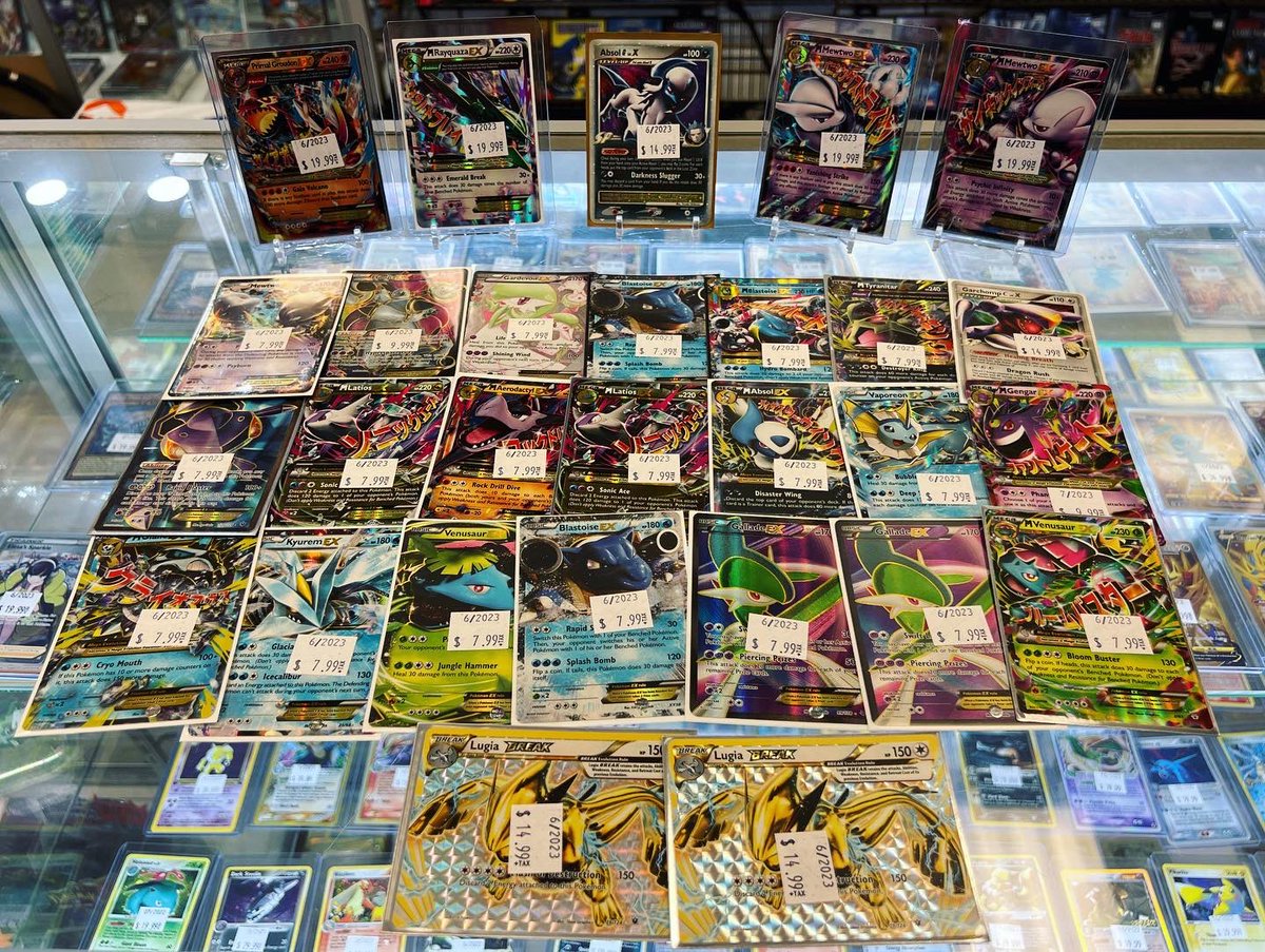 RetroReplaymd's tweet photo. The Pokémon cards keep coming! They are also going quick! Even more Pokémon cards in stock! #pokemon #pokemoncards #pokemoncommunity #pokemontcg #pokemoncollector #gottacatchemall #legendarycollection #wotc #wizardsofthecoast #expokemon #videogames #gamestore #retroreplaybelair https://t.co/d2YKJS24ip