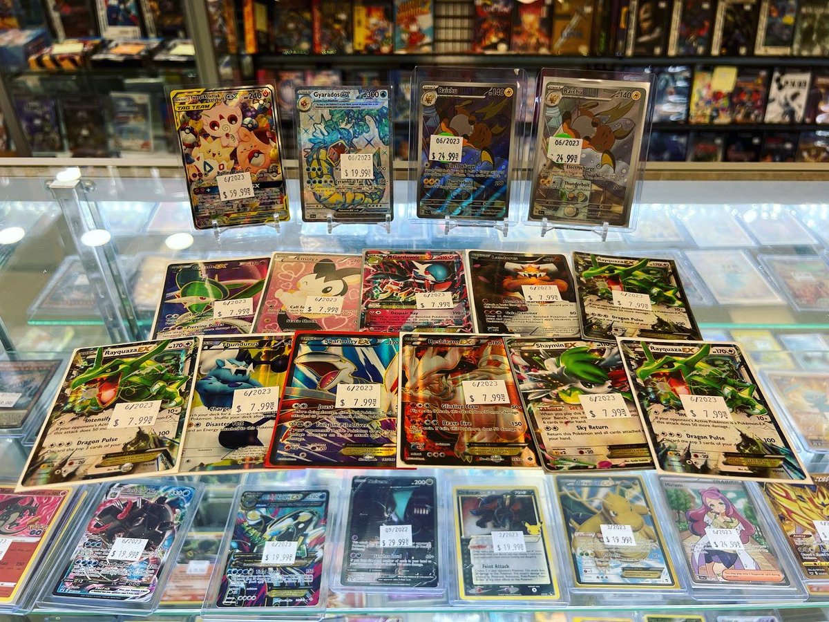 RetroReplaymd's tweet photo. The Pokémon cards keep coming! They are also going quick! Even more Pokémon cards in stock! #pokemon #pokemoncards #pokemoncommunity #pokemontcg #pokemoncollector #gottacatchemall #legendarycollection #wotc #wizardsofthecoast #expokemon #videogames #gamestore #retroreplaybelair https://t.co/d2YKJS24ip