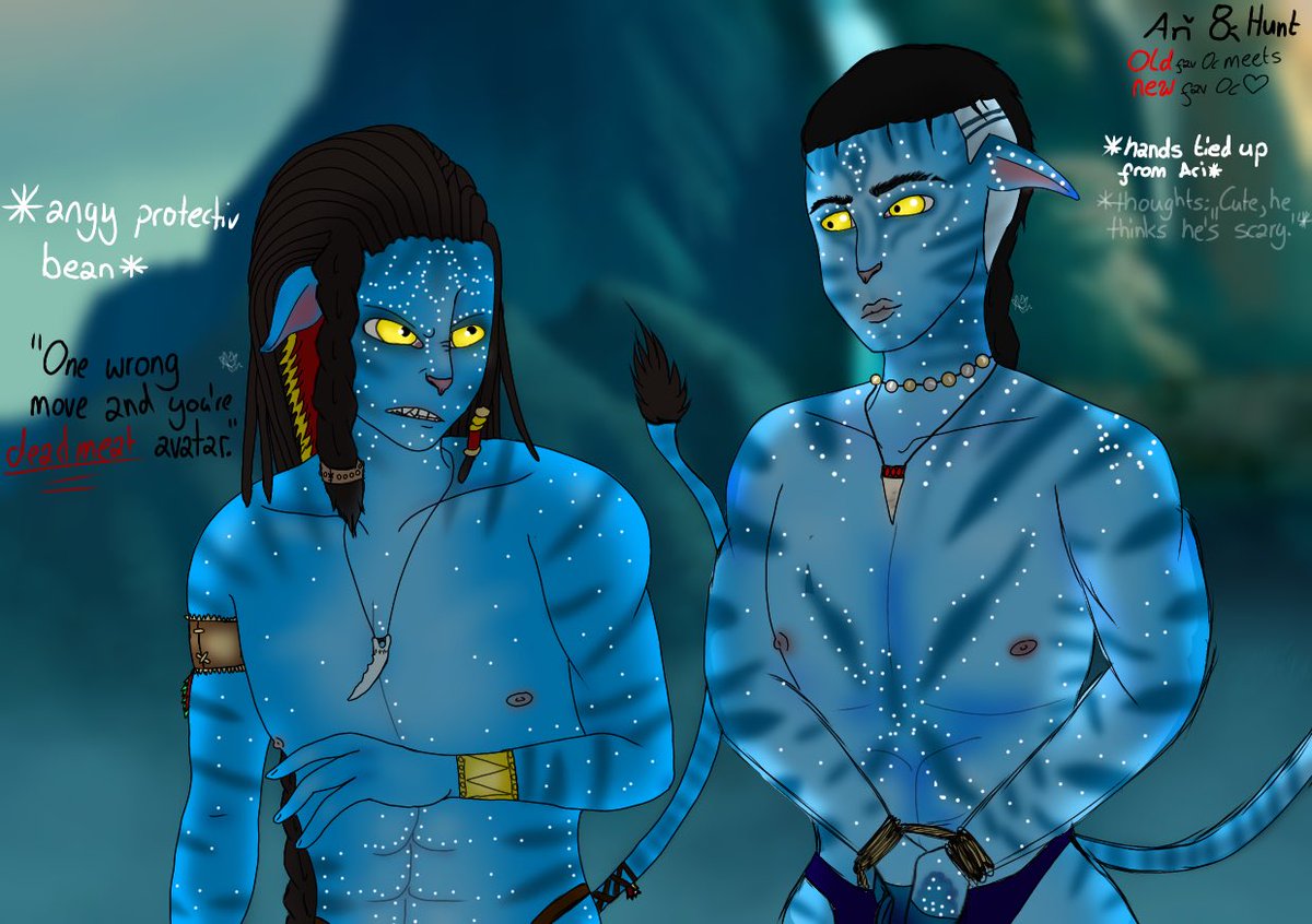 Artyarttown's tweet photo. Sum more art I did so far! 
Old vs New! 💪🏻🏹

#DigitalArtist #atwow #oc #avatar #navi https://t.co/A7uGlHW7BI