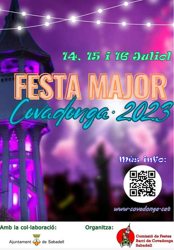 Aquest cap de setmana, el barri de Covadonga de Sabadell es vesteix de gala per a celebrar la seva Festa Major.

14, 15 i 16 de juliol. Festa Major de Covadonga (Sabadell) 2023 <a href="/AvCovadonga/">AV de Covadonga</a> 

ineditviable.blogspot.com/2023/07/14-15-…