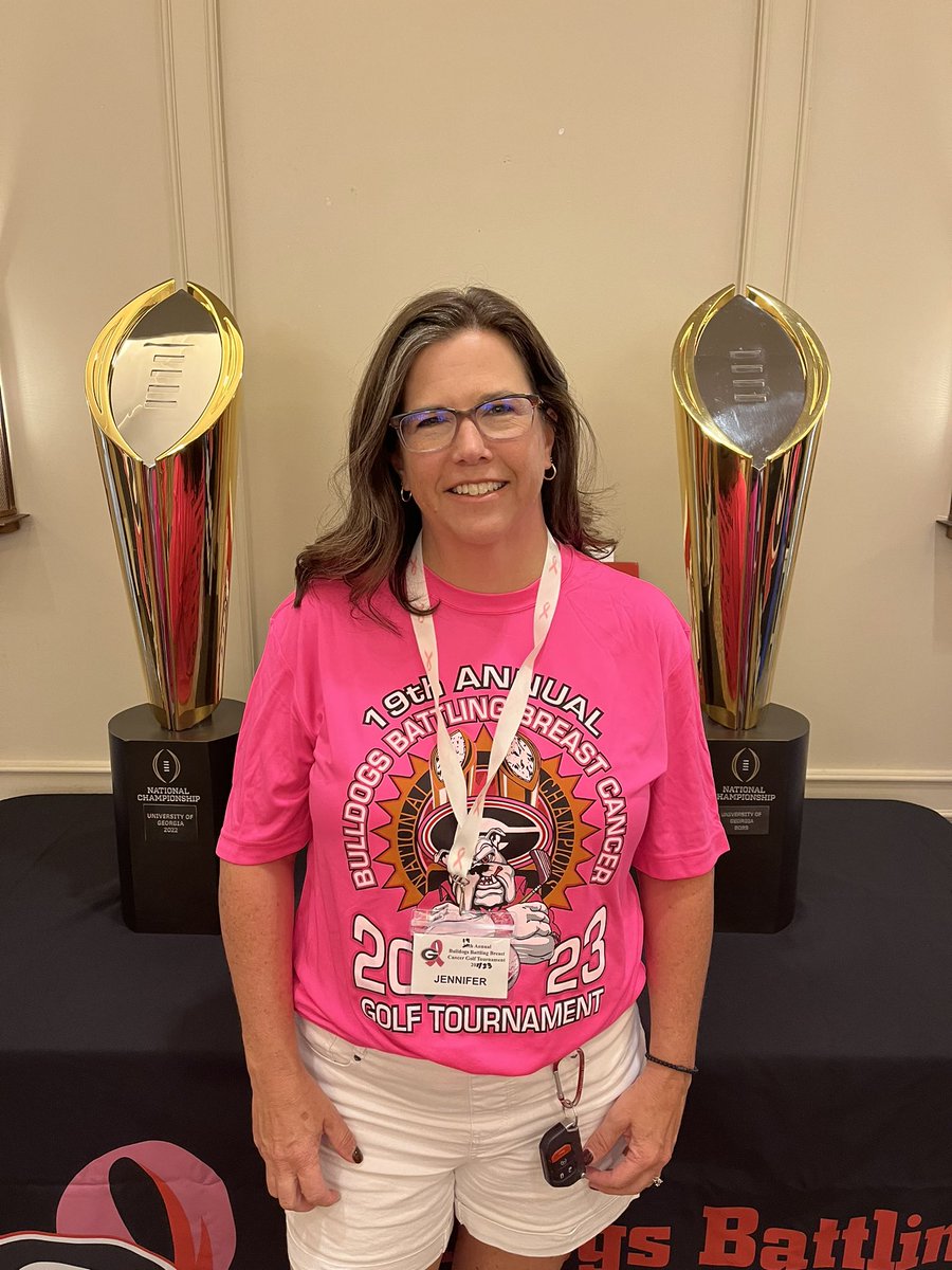 Jennifer Little Wolford (@jenniferwolford) on Twitter photo Great day raising money for <a href="/bbbc_athens/">Bulldogs Battling Breast Cancer🐶🎗💖</a>. Y’all know I love my offensive lineman but also grabbed a pic with a few defensive dudes. <a href="/tateratledge22/">Tate Ratledge</a> <a href="/SedrickVanPran/">Sedrick Van Pran-Granger</a> <a href="/amarius_mims/">〽️ I 〽️ S</a> <a href="/TheStackHouse_/">Nazir Stackhouse</a> <a href="/MykelWilliams_/">Mykel Williams</a> I also couldn’t resist the back to back trophies! #GoDawgs Great day raising money for <a href="/bbbc_athens/">Bulldogs Battling Breast Cancer🐶🎗💖</a>. Y’all know I love my offensive lineman but also grabbed a pic with a few defensive dudes. <a href="/tateratledge22/">Tate Ratledge</a> <a href="/SedrickVanPran/">Sedrick Van Pran-Granger</a> <a href="/amarius_mims/">〽️ I 〽️ S</a> <a href="/TheStackHouse_/">Nazir Stackhouse</a> <a href="/MykelWilliams_/">Mykel Williams</a> I also couldn’t resist the back to back trophies! #GoDawgs
