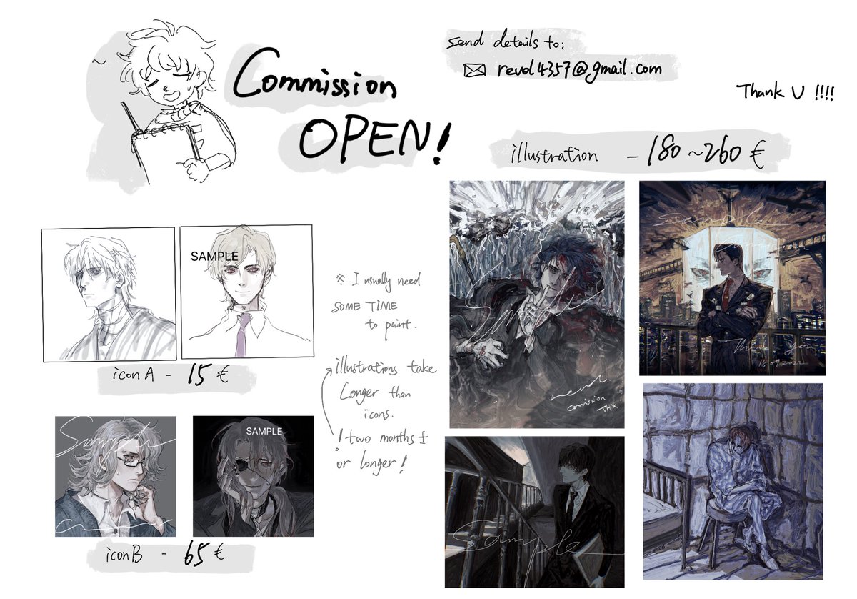 Hello there!  I'm trying to open painting commissions on Twitter from now on 
Thank you for your support!!! !!!!
#commisionsopen 